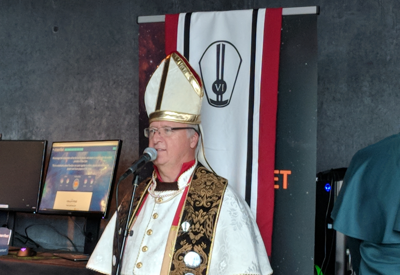 Charles White—aka His Holiness Max Singularity, aka the Space Pope—is an EVE Online player, a NASA scientist, and an ordained priest.